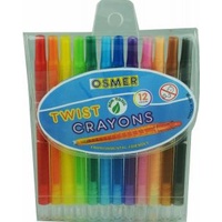 Twisty Crayons 12 Colours Assorted Wallet