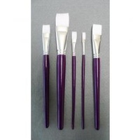 Taklon Brush Set Flat (Purple) Pkt5