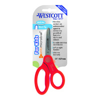 Westcott Kids Antimicrobial Left/Right 127mm (5inch) Blunt Tip Scissors