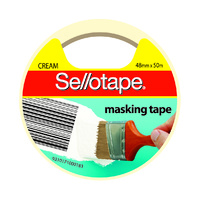 Tape Masking Sellotape 48Mmx50M Cream
