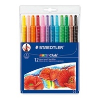 Noris Club wax twister crayons - 12 assorted colours