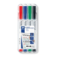 whiteboard compact marker bullet point assorted wallet 4