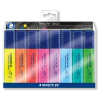 Staedtler classic highlighters - wallet of 8 assorted colours