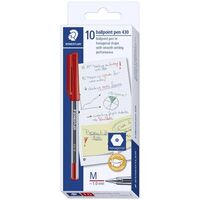 Ballpoint Stick Pen 430 Medium Box 10 - Red