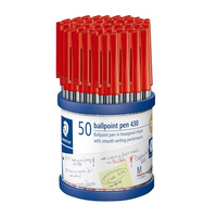 Ballpoint pen 430 medium - red, cup of 50 