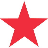 Shiny Merit Stamp - Star - red