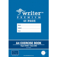 A4 Writer Premium 48pg 10mm Grid book
