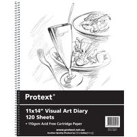 Poly Visual Art Diary 11"X14" 120 Page 110gsm Cartridge