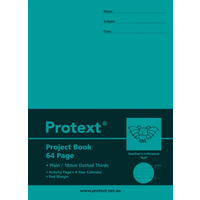 64pg Project Book plain/ 18mm dotted thirds + margin 330x245 - Bat