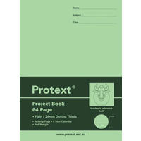 64pg Project Book plain/ 24mm dotted thirds + margin 330x245 - Bull