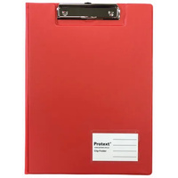 A4 Protext PP Clip Folder - Red