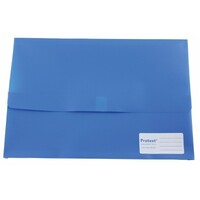 Document Wallet Protext Polyprop Foolscap Blue