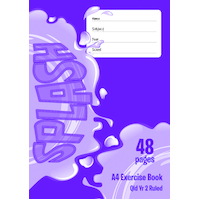 Splash A4 48pg Exercise Book QLD Year 2 ruled