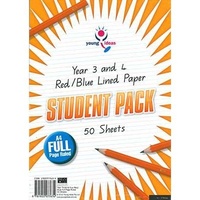 A4 Year 3/4 Student Looseleaf Paper Pkt50