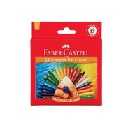 Faber Grip Triangular Crayons Pkt 24*