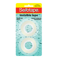 Tape Invisible Refill 18Mmx25M Pk2