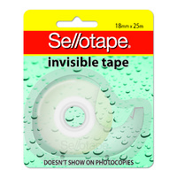 Tape Invisible Sellotape On Dispenser 18Mmx25M (960917)
