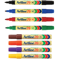 Artline 70 Permanent Marker 8 Colours Asst BX12