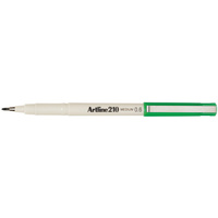 Artline 210 Fineline Pen 0.6mm Green
