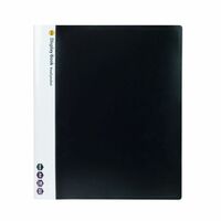Marbig A4 40 Fixed Pocket Disp Book Black