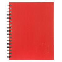 Spirax 225x175mm Hardcover Notebook 200 Page - Red