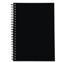 A4 Spirax Hard Cover Notebook 200 PG Black