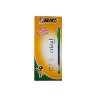BIC Cristal Pen Medium Green BX12