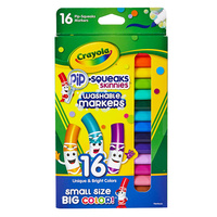 16 Pip-Squeaks Washable Markers