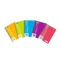 A5 Quill Shades Note Book 70gsm PP 200 Pages Assorted 