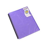 Bantex Display Book Refillable Jewel PP A4 30 Pockets Purple