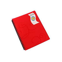 Bantex Display Book Refillable Jewel PP A4 30 Pockets - Red