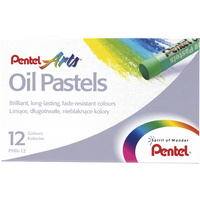Oil Pastels Pentel Asst Pk12*
