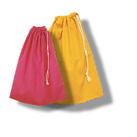 Library - Premium Draw Cord Bag Nylon 42Cm X 35Cm - Red