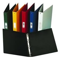 A4 Pvc Binder 4 Ring 25mm Assorted*
