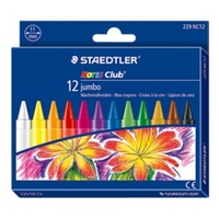 Noris Club jumbo wax crayons - 12 assorted colours