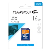Team SDHC Memory Card 16GB (Class 10)*