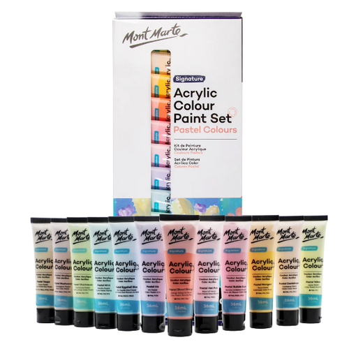 Acrylic Colour Pastel Paint Set Signature, Creamy Pastel Acrylic